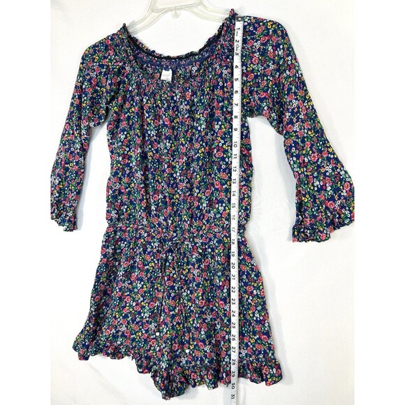 Polo Ralph Lauren Romper Floral Bell Sleeve Ruffle Size Small Festival - Picture 4 of 10